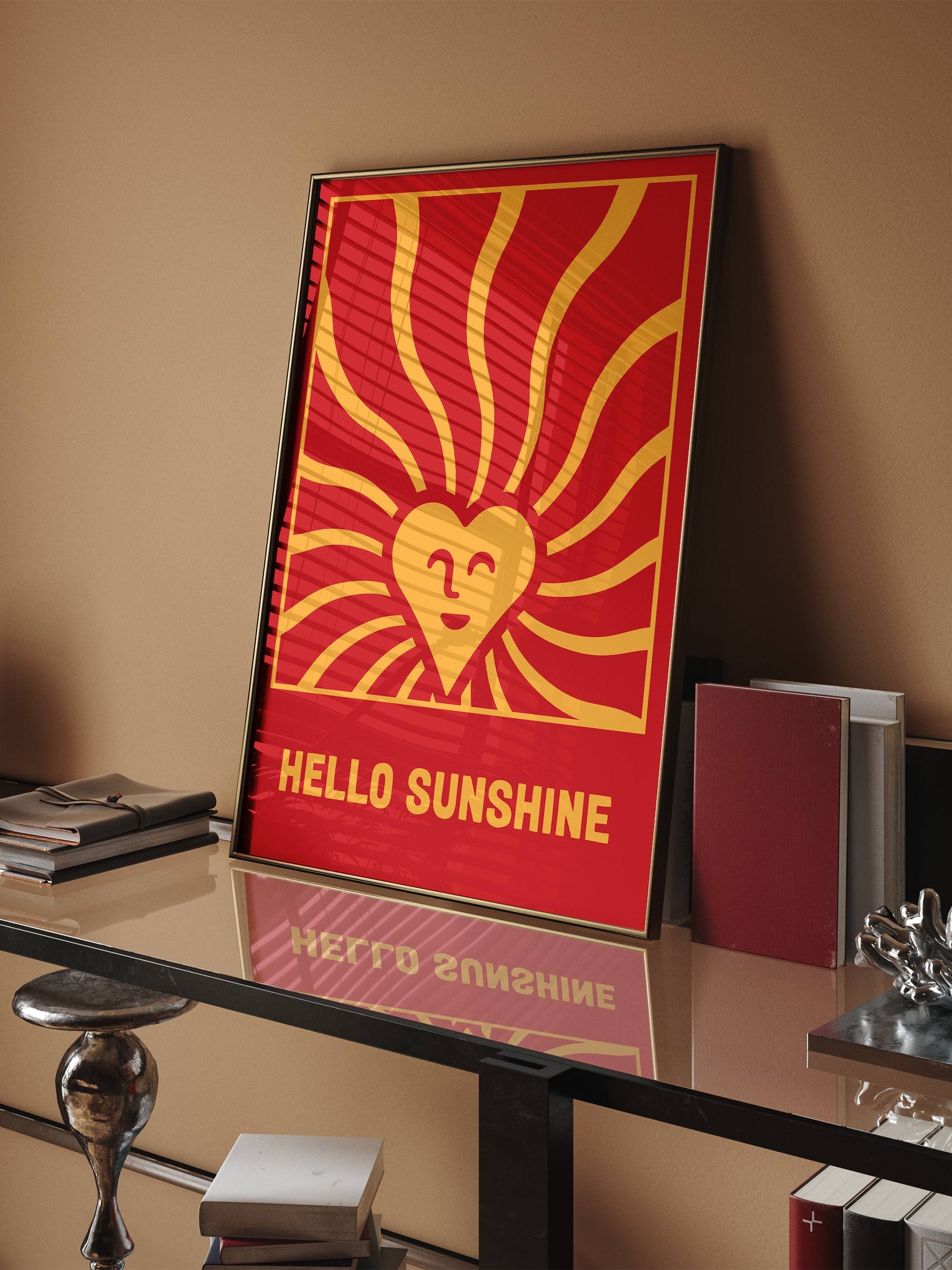 Modern wall art poster with positive message