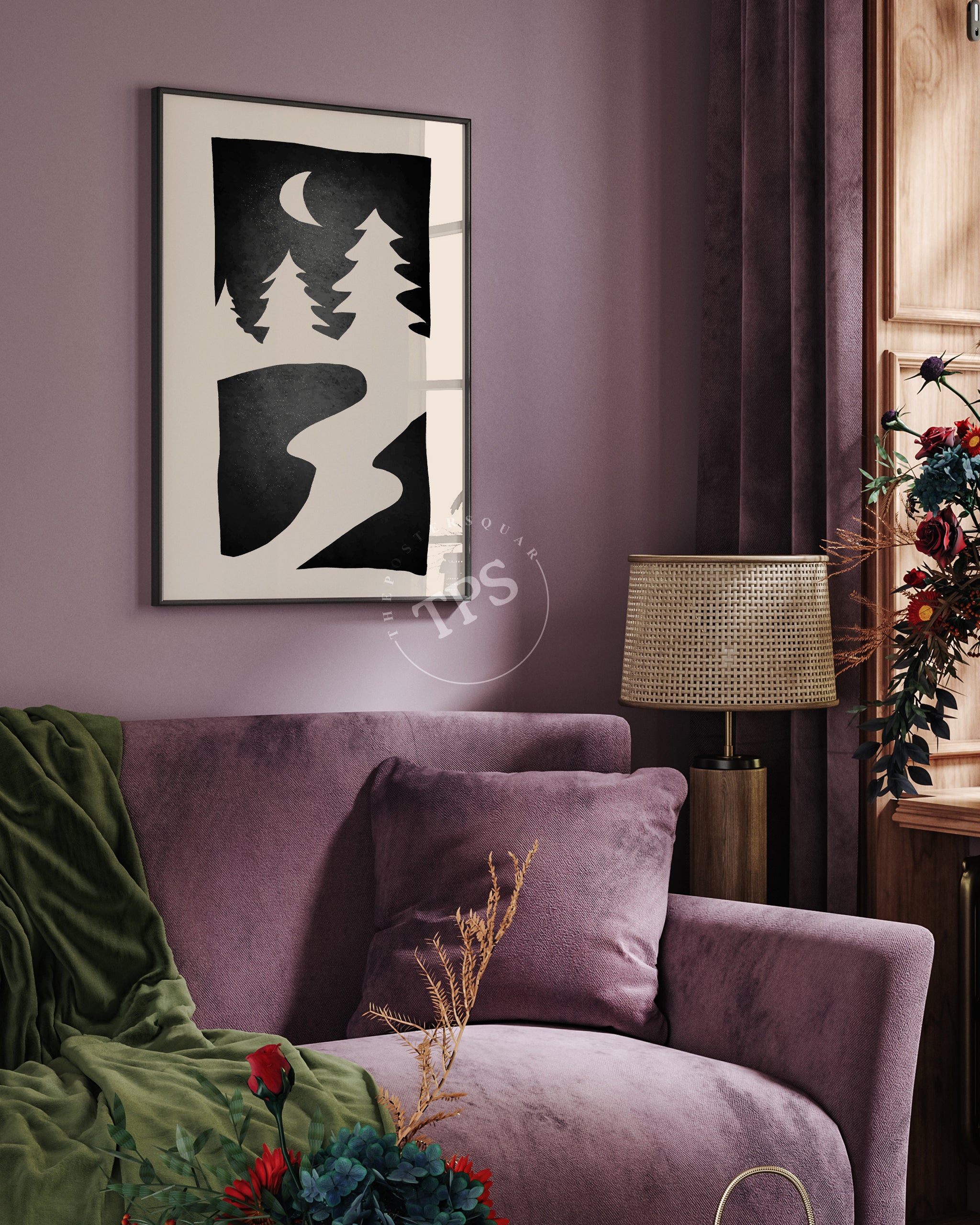 Moonlit Pines The Poster Square