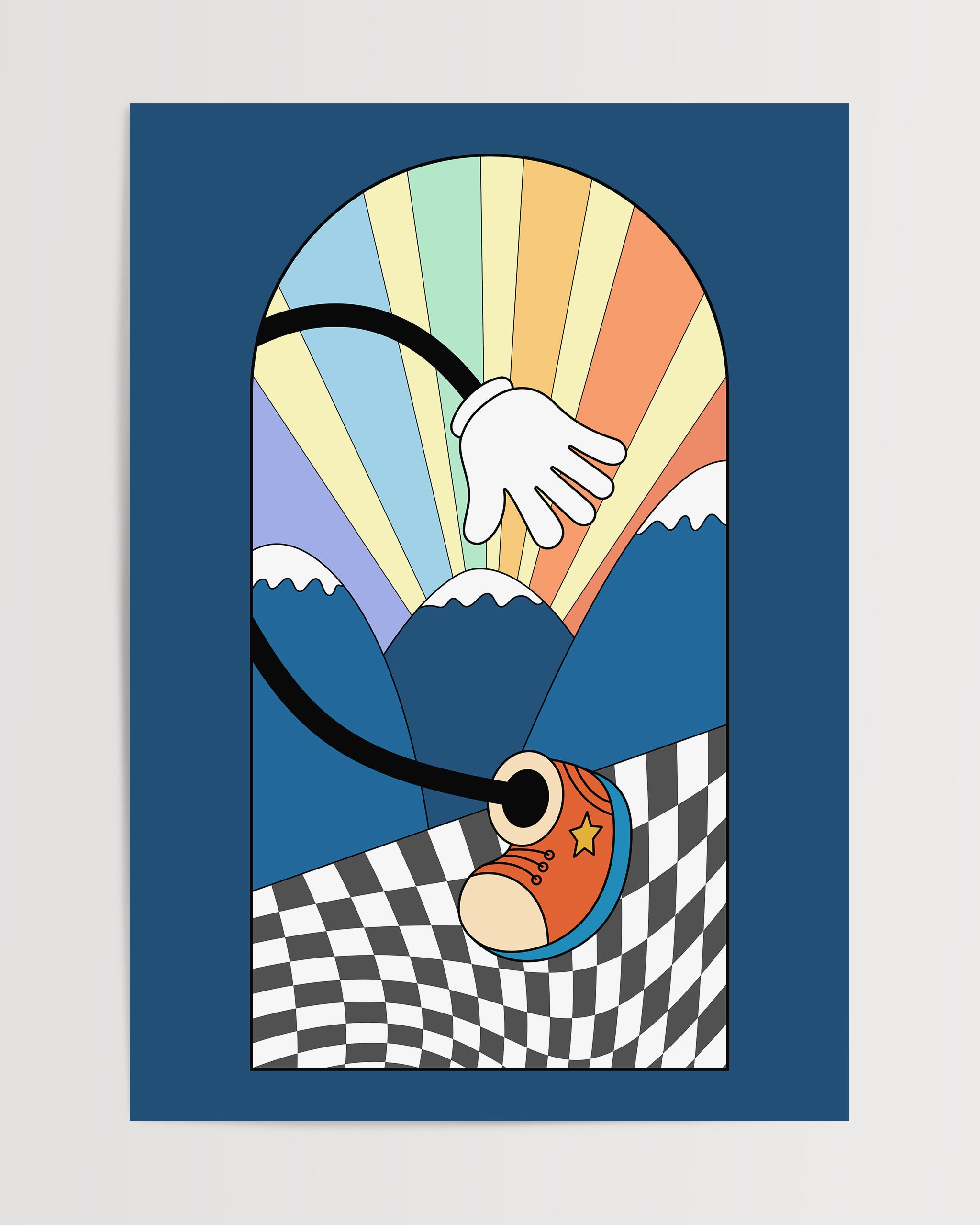 Groovy Walk-psoter-wall_art-decor-The Poster Square