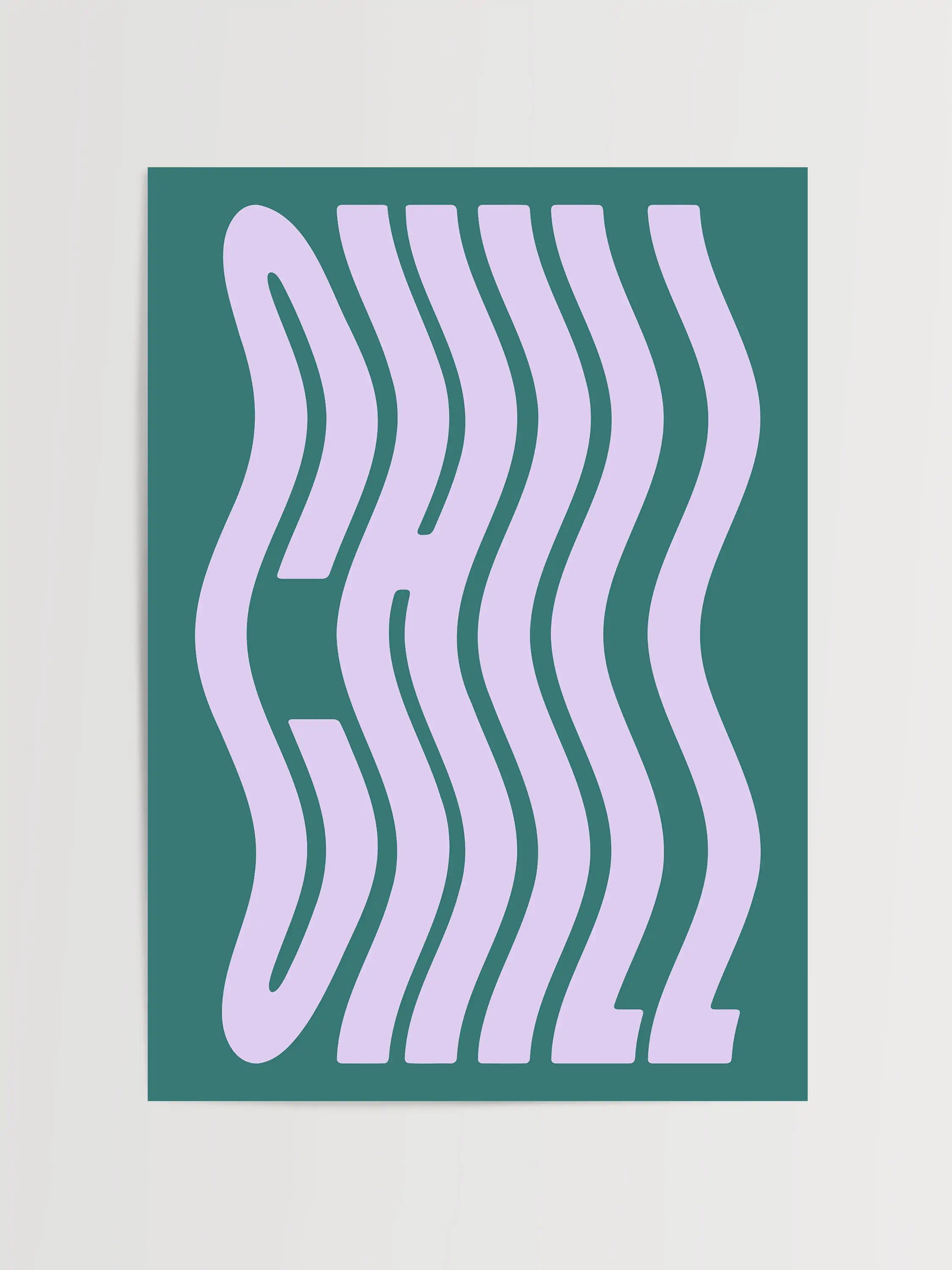 Impression de typographie décontractée