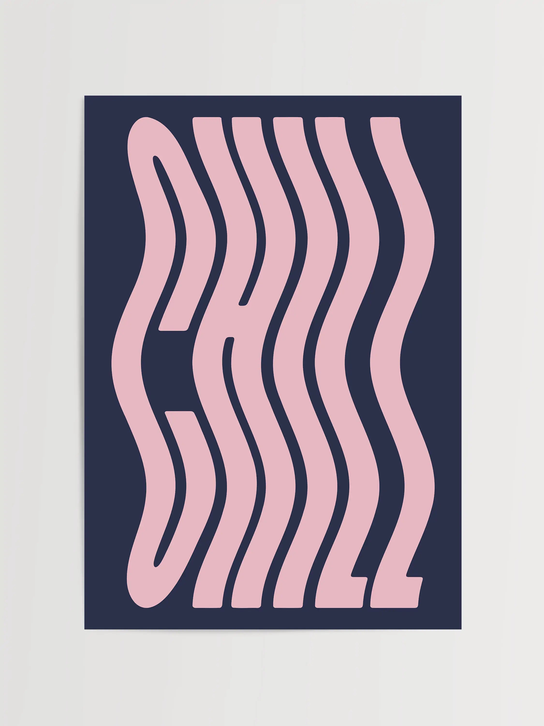 Impression de typographie décontractée