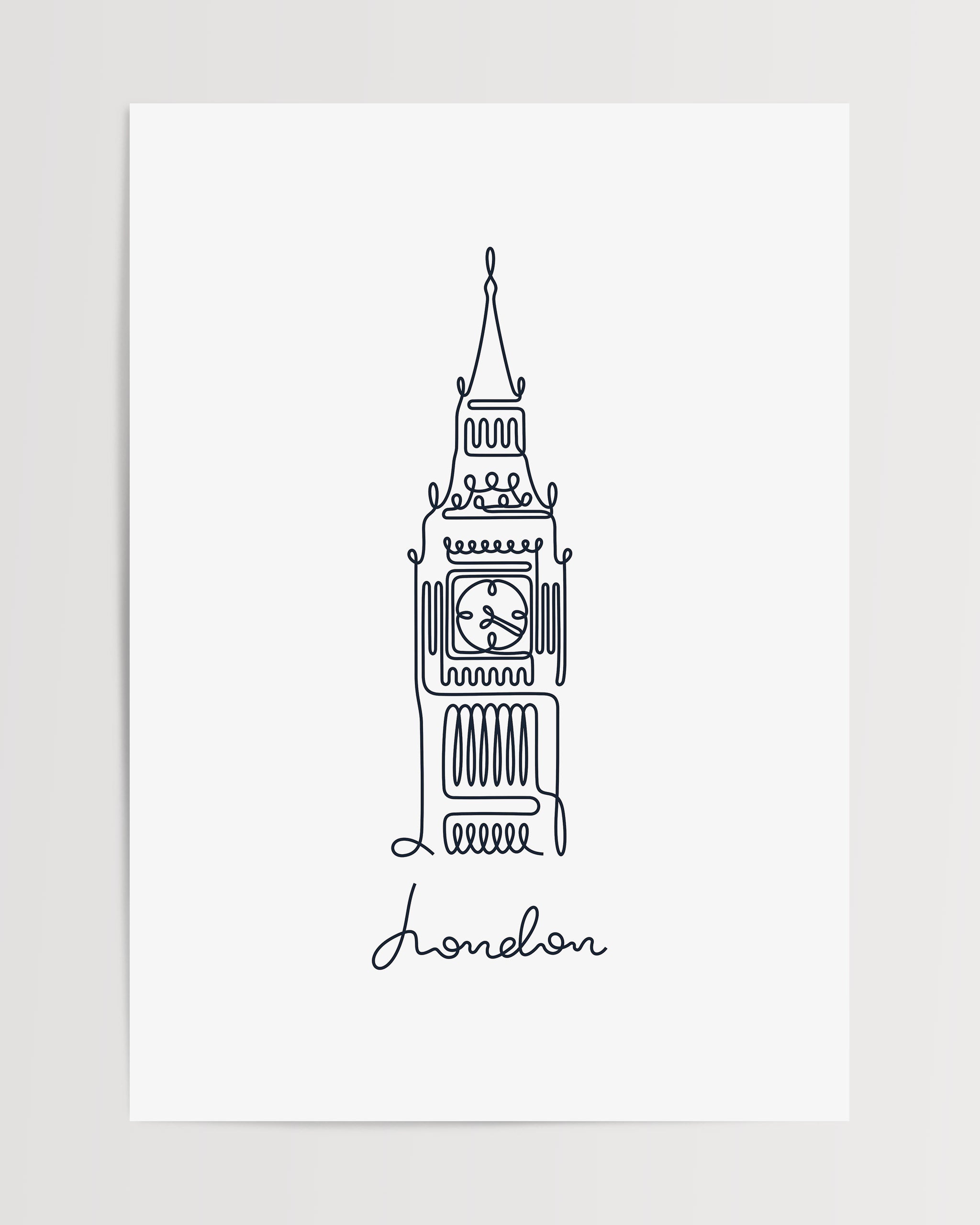 London Clock Tower-psoter-wall_art-decor-The Poster Square