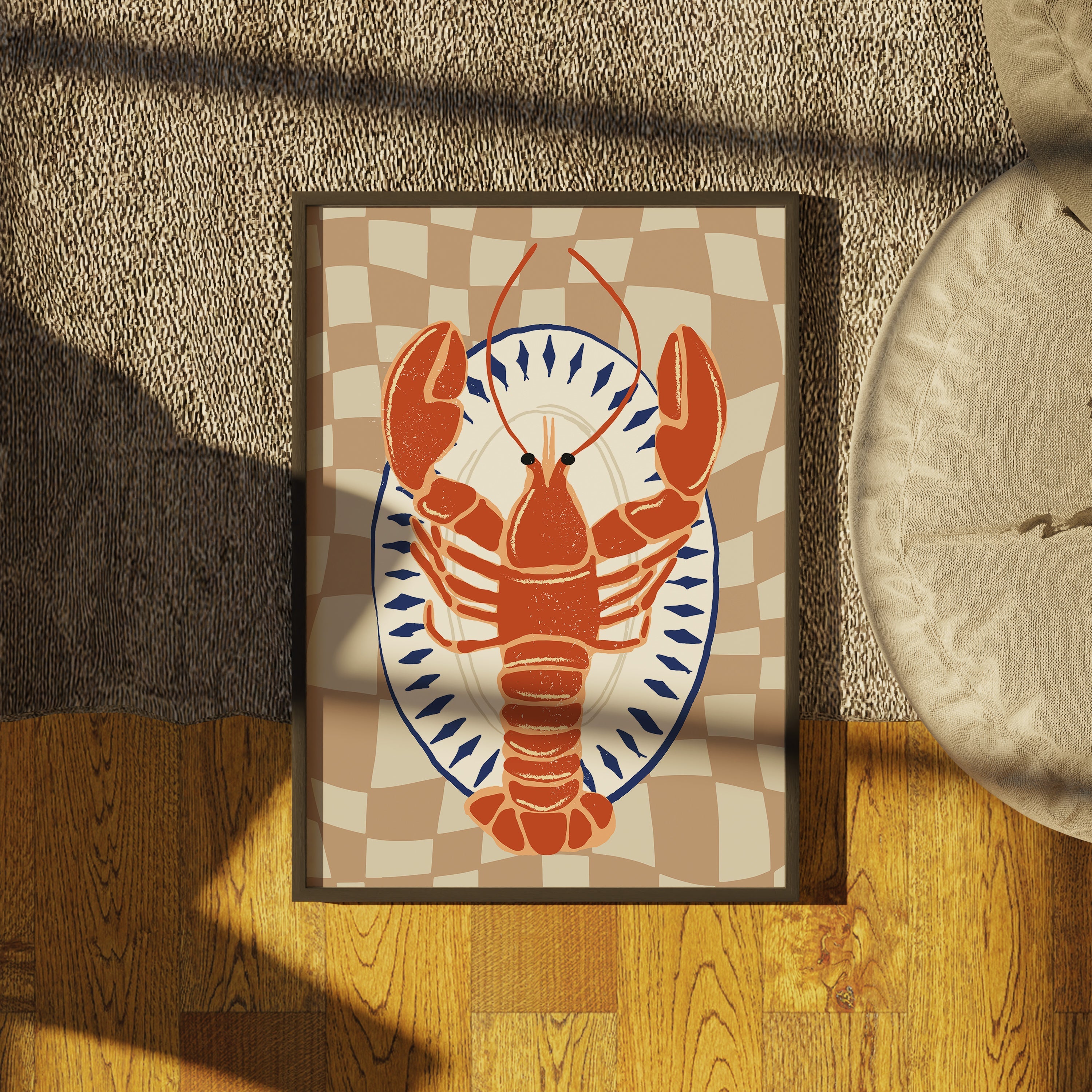 Lobster Plate - Food The Poster Square