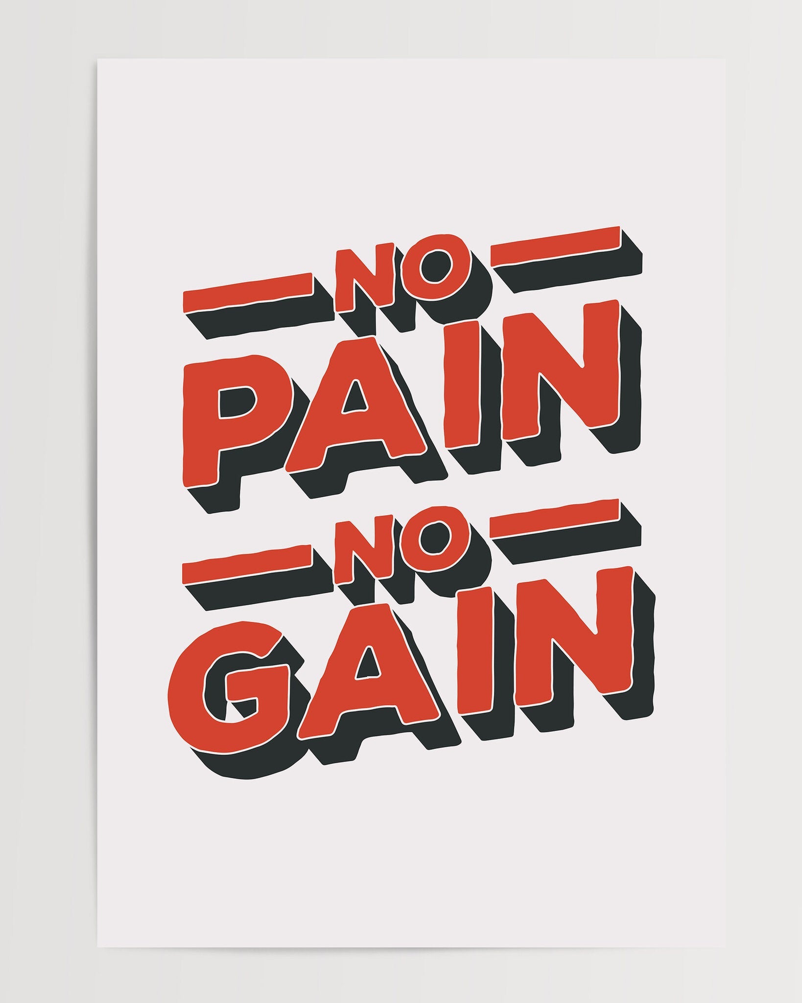 No Pain No Gain The Poster Square