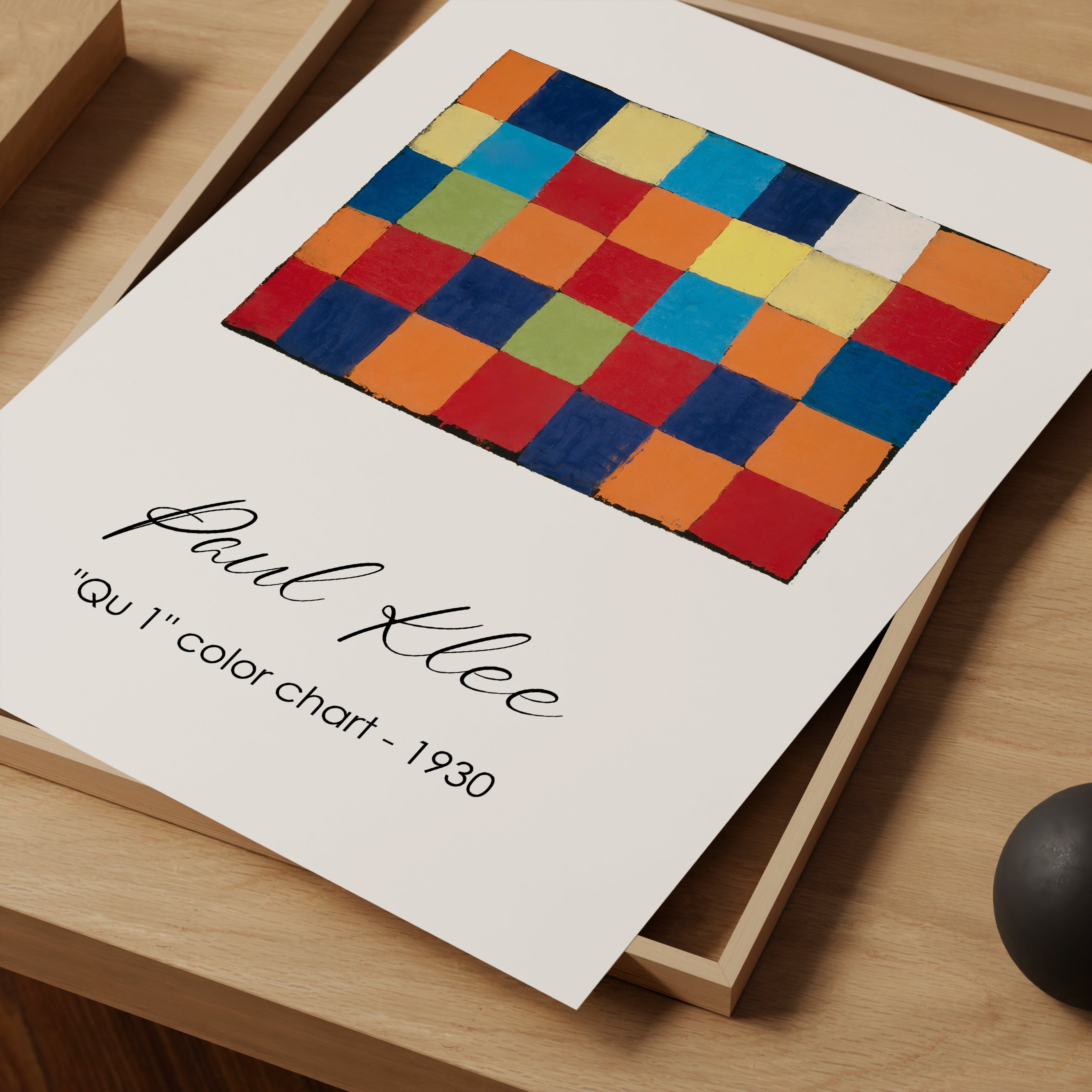 Qu 1 Color Chart The Poster Square
