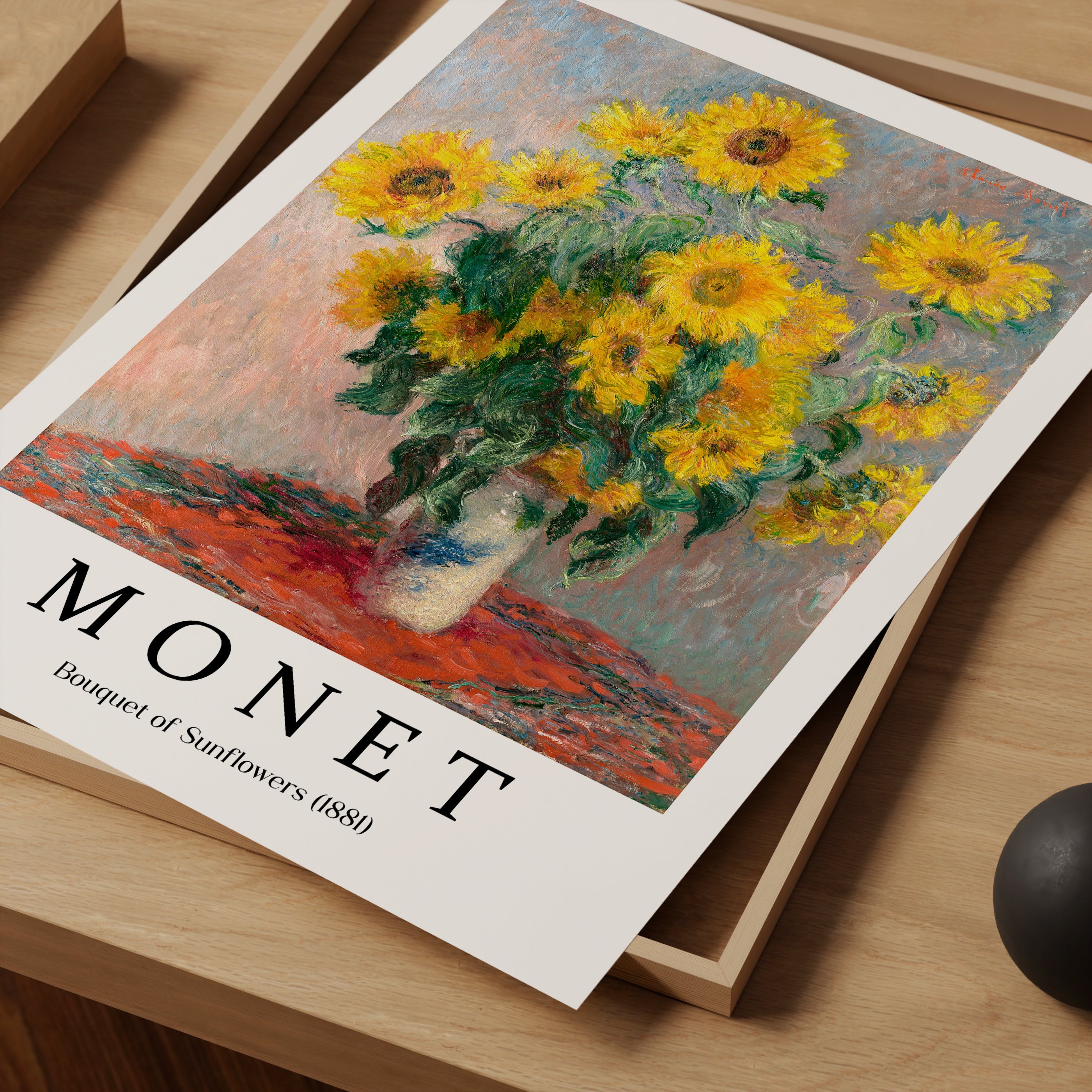 Sunflowers still life painting (1881) The Poster Square