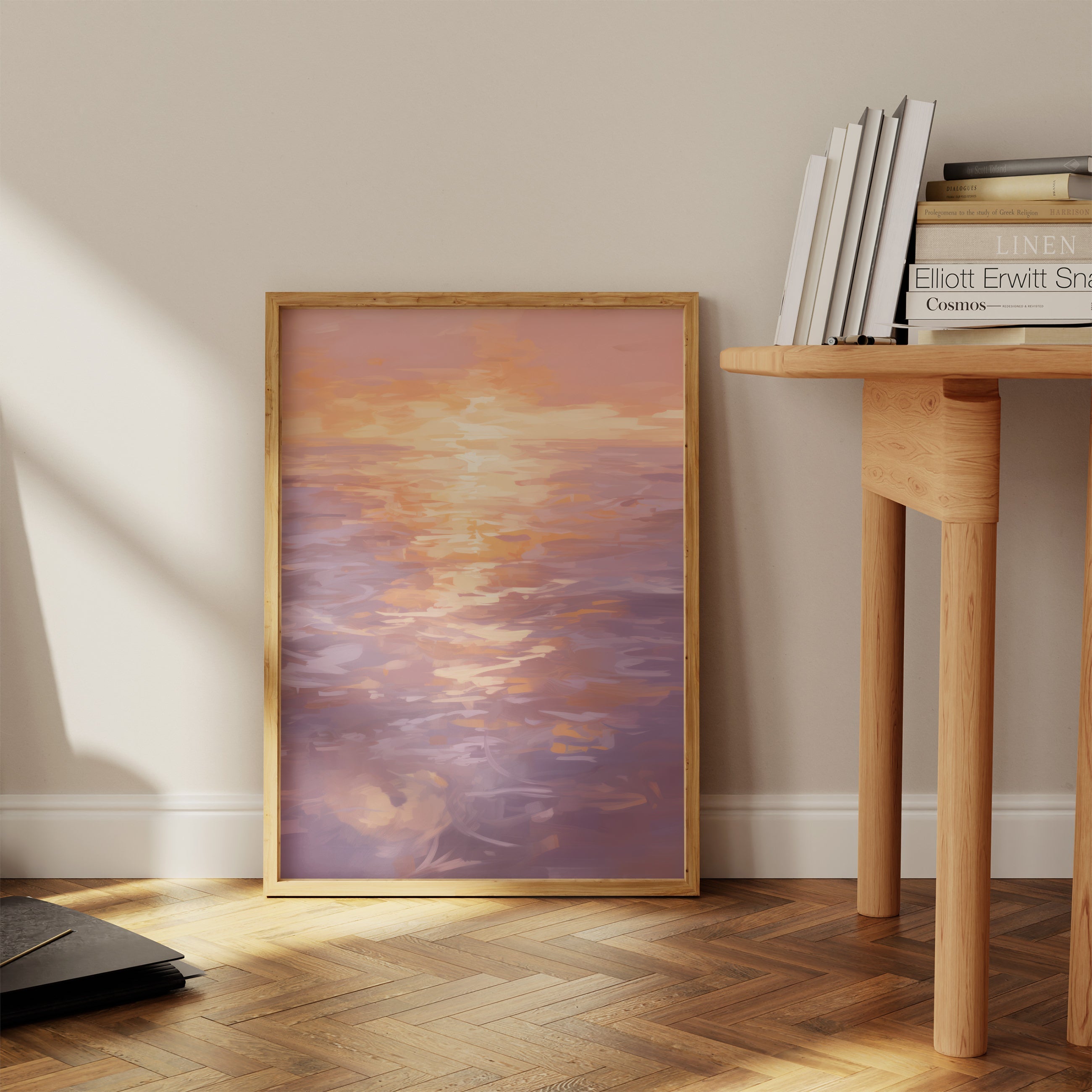 Sunset Over The Sea The Poster Square