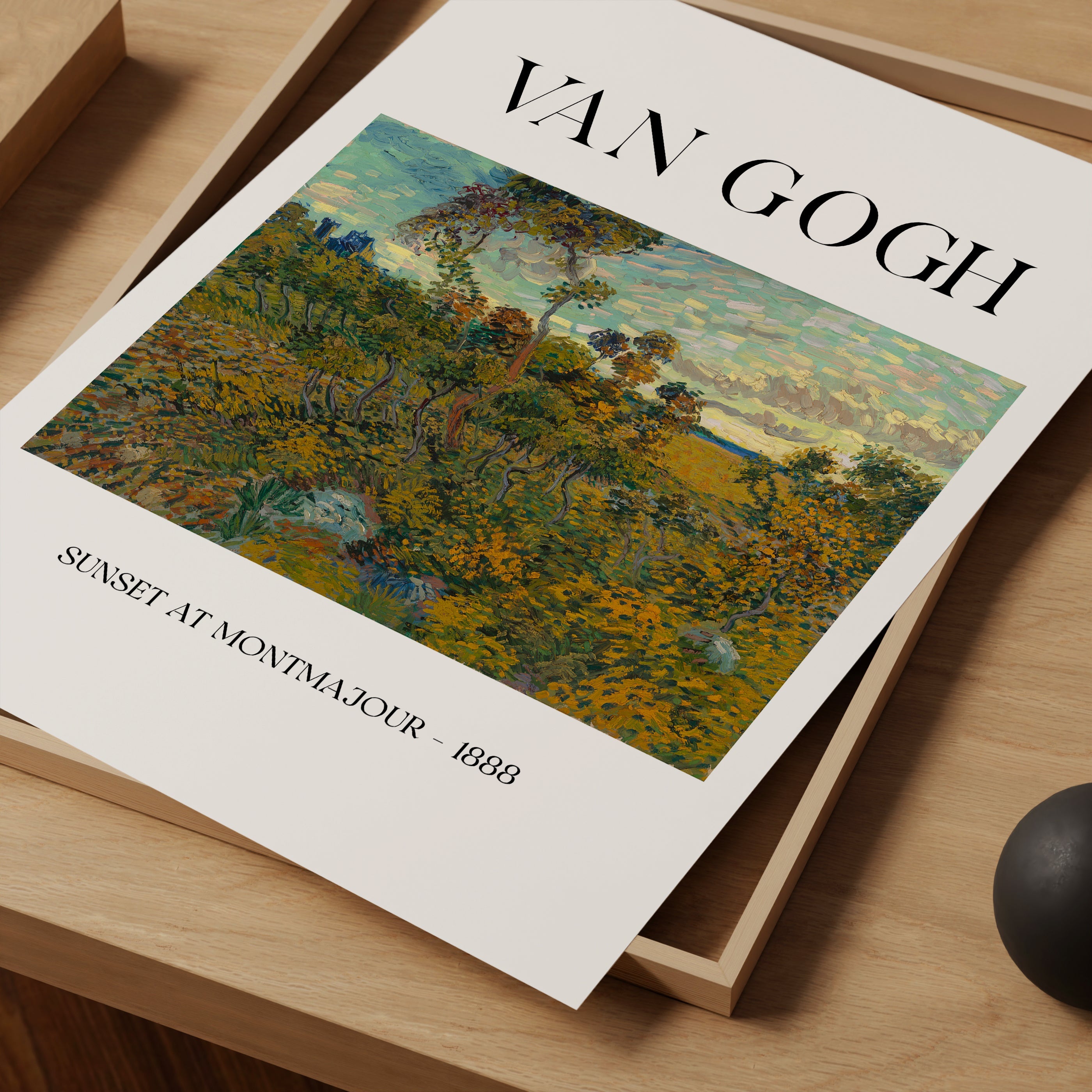 Sunset at Montmajour (1888) The Poster Square