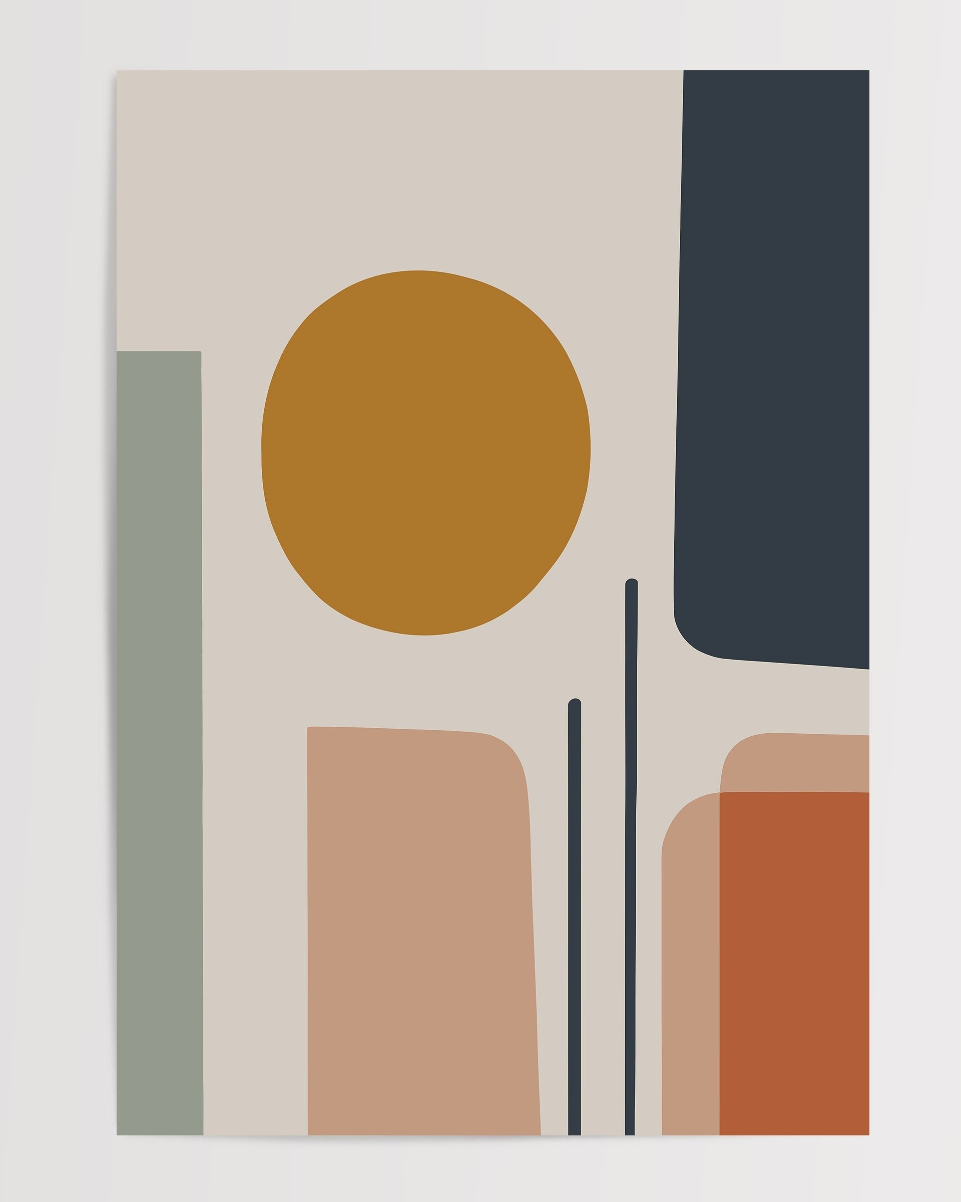 Abstract Autumn N3-psoter-wall_art-decor-The Poster Square