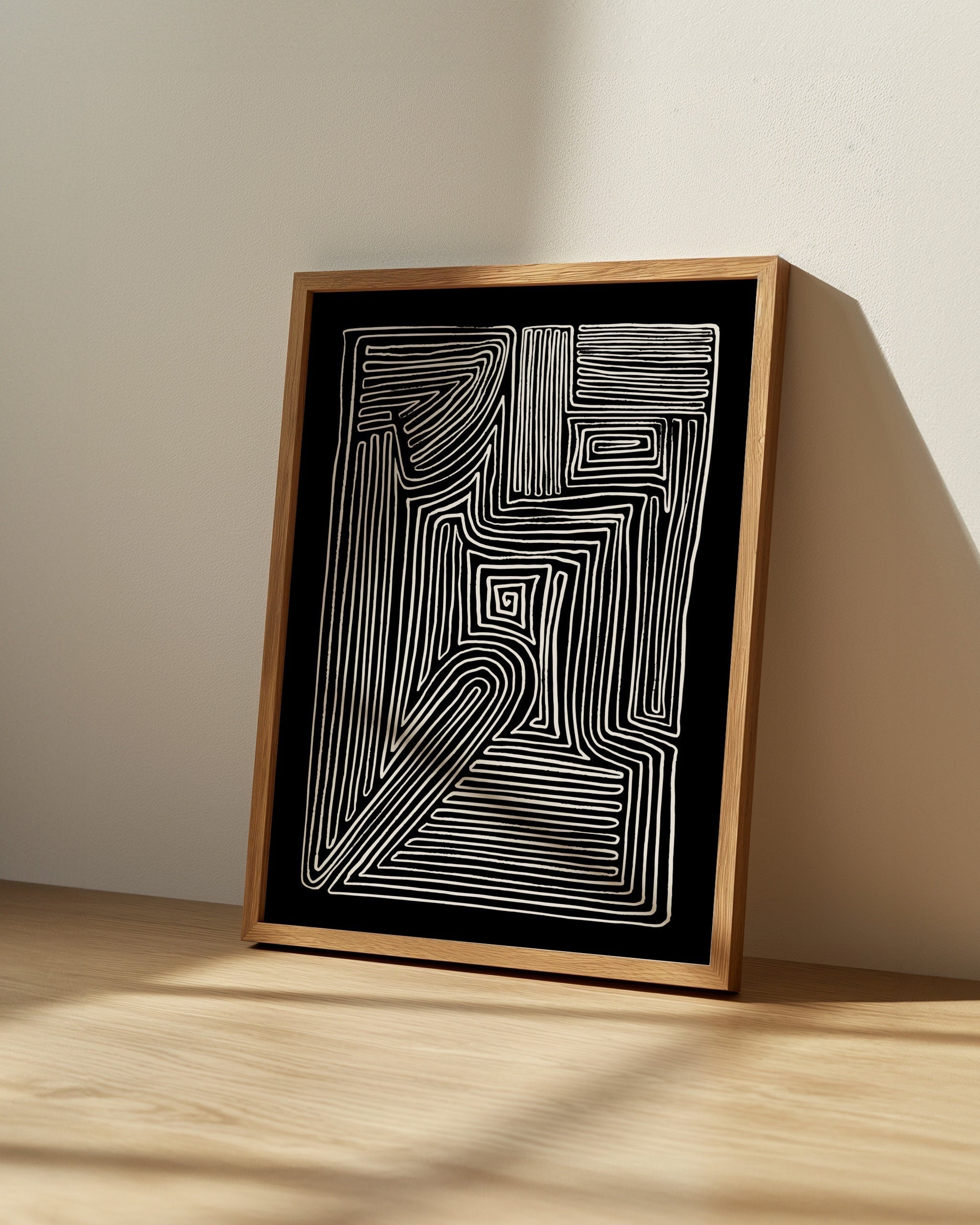 Abstract Maze-psoter-wall_art-decor-The Poster Square