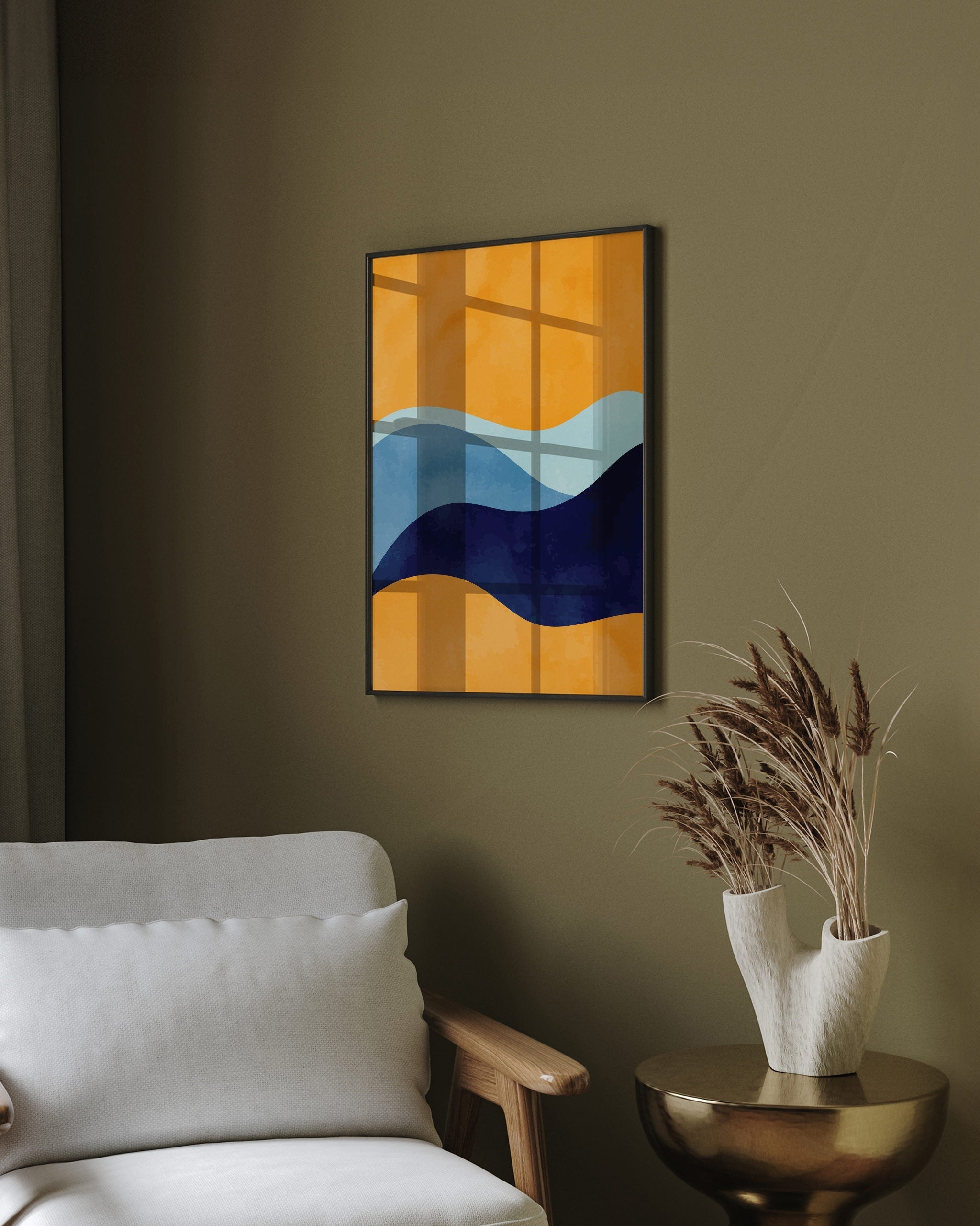 Abstract Sunset Waves No.2-psoter-wall_art-decor-The Poster Square