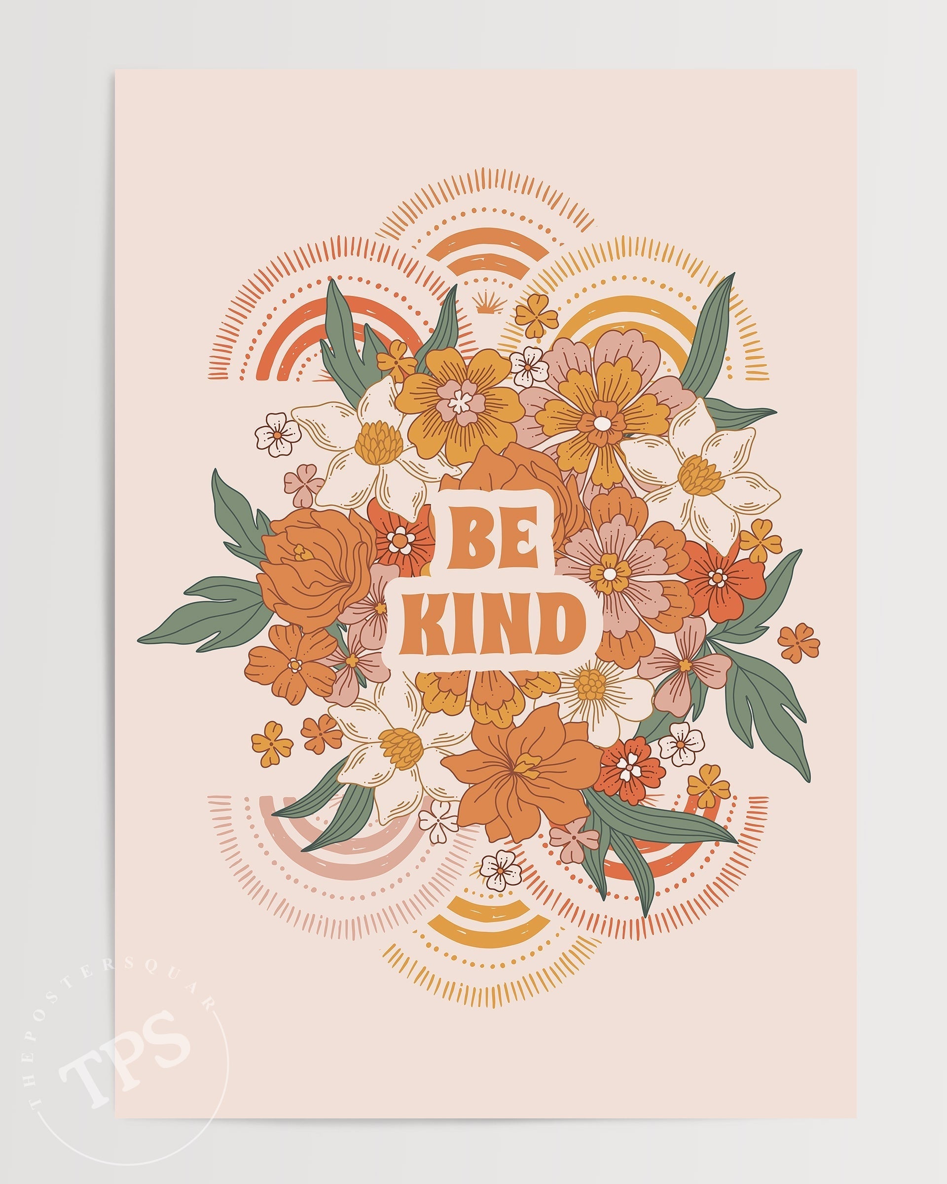 Be Kind-psoter-wall_art-decor-The Poster Square